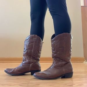 Cowboy Cowgirl Brown Boots
